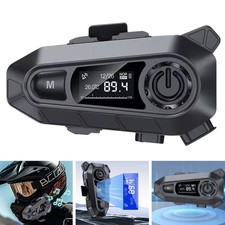 Bluetooth 5.4 Motorcycle Helmet Headset Wireless Call Motorbike Headphone Set