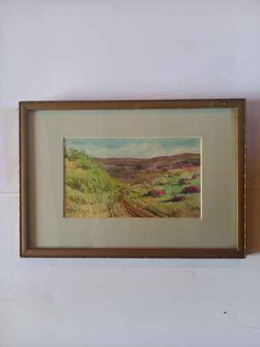 Framed antique watercolour