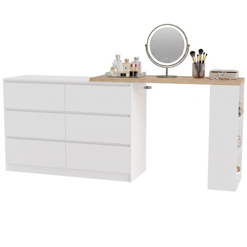Homcom vanity table with - table,