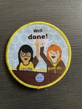Girlguiding Brownies Well Done Cloth Badge - Girl Guides
