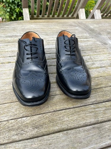 Loakes 202b black brogues size - loakes,