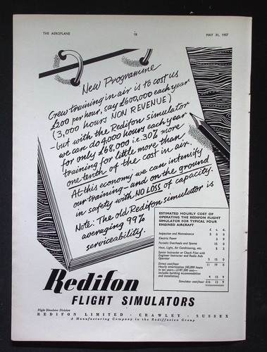 Original 1957 advert - original, redifon