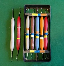 Vintage Dentist Tool Picks, Dental/ Hobby/Medical Instruments 7 off plus Holder