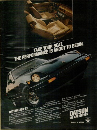 1982 datsun 280 take - datsun, your