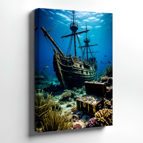 Canvas underwater sunken - canvas,