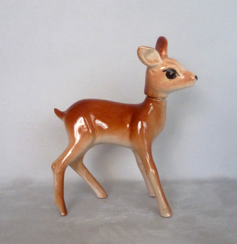 Rynbende bambi deer figurine - deer,