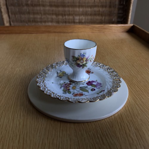 Dresden tiny floral plate with - dresden,