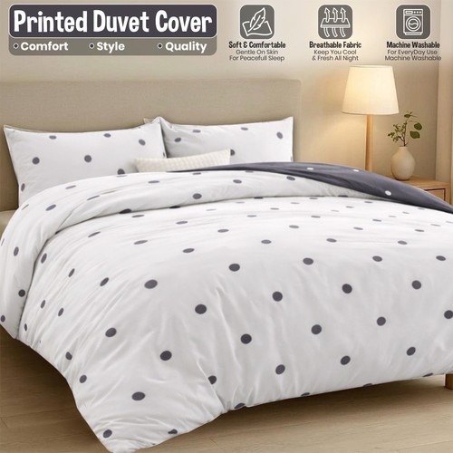 Polka dot duvet cover - duvet, quilt
