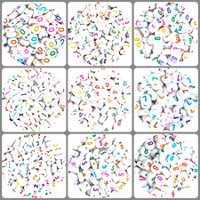 100cs 7x4m white flat round