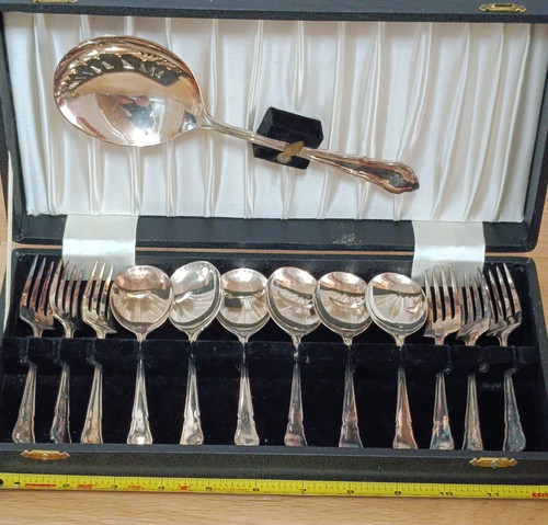 Antique 1930s cased set - set, 6