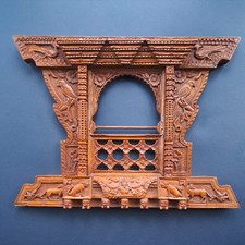Old Hand Carved Wooden Temple
