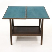 Vintage card table green baize - vintage,