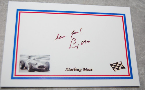Stirling moss signed - stirling,
