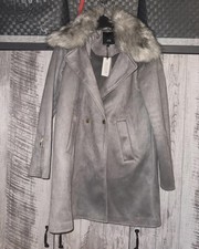 River Island Grey Faux Suede