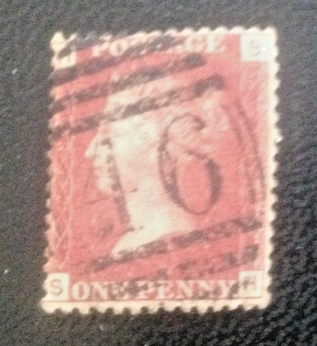 Penny red plate - penny,