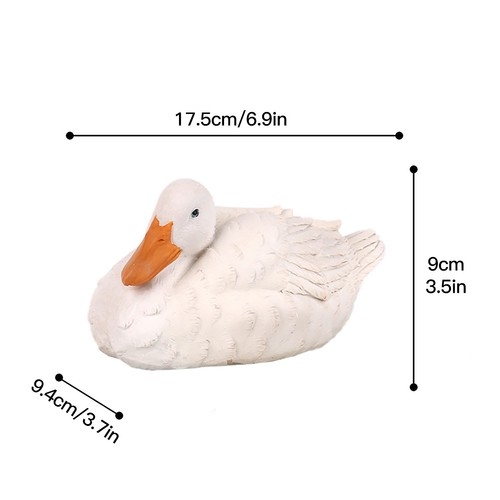 Resin duck garden ornament - resin,