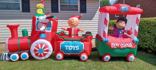 Peanuts christmas train - christmas,