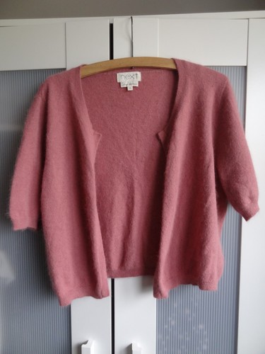 Next dusky pink shrug cardigan - pink,