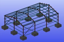 12m 18m steel portal frame - x,