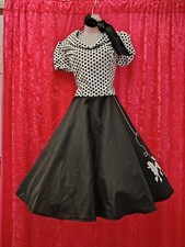 Ladies 50s Style Black & White