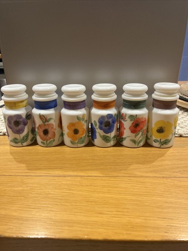 Vintage ceramic spice jars - spice, 6