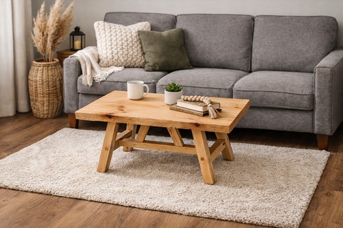 Solid wood coffee table - solid,