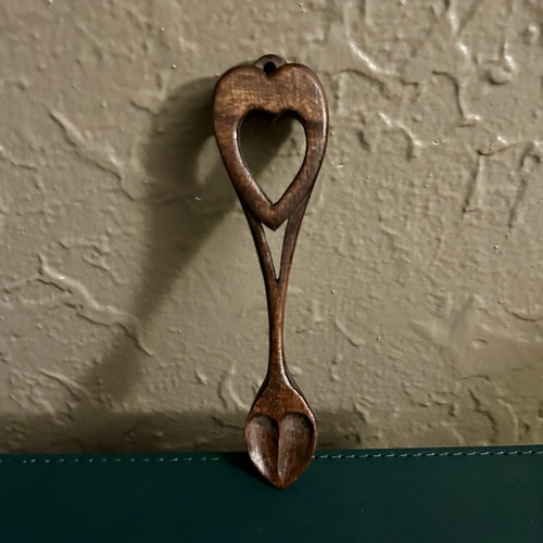 Vintage hand carved wooden - carved,