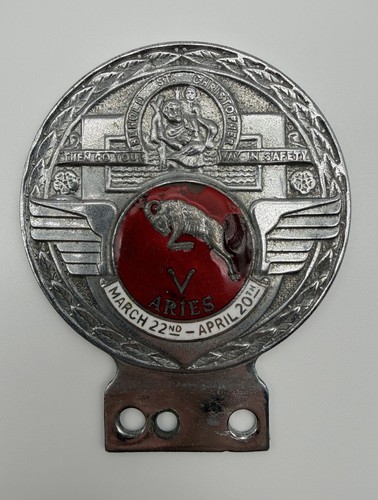 Vintage chrome red enamel - chrome,