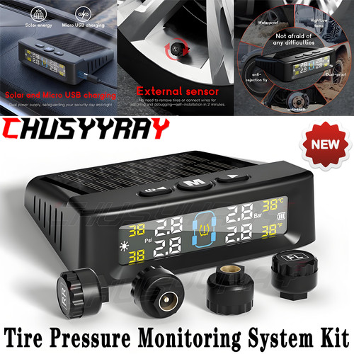 Lcd wireless solar tpms - wireless, car