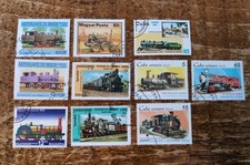 Train stamps locomotives - x,