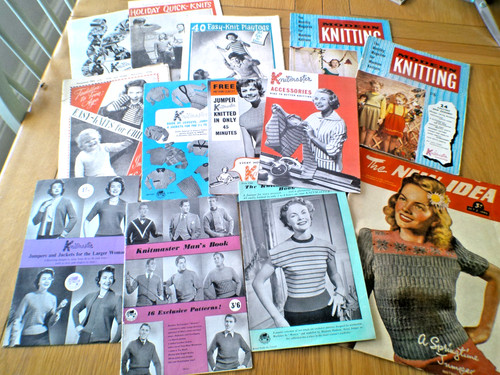 Vintage knitting magazines - knitting,