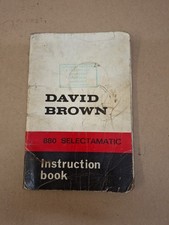 Vintage David Brown 880 Instruction Book