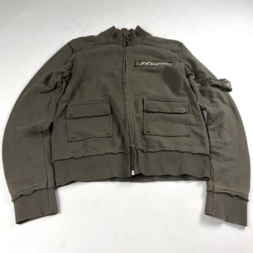 Womens vintage etiquette zip - etiquette,