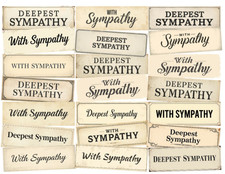 20 With Sympathy SENTIMENTS