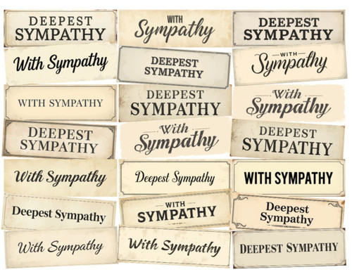 With sympathy sentiments - 20,