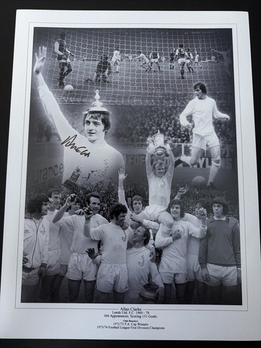 Allan clarke signed 1972 - allan,