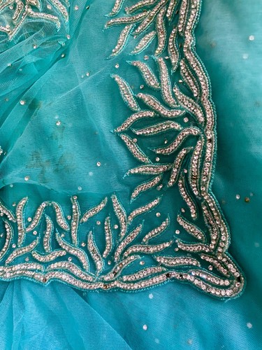 Partywear chiffon saree with