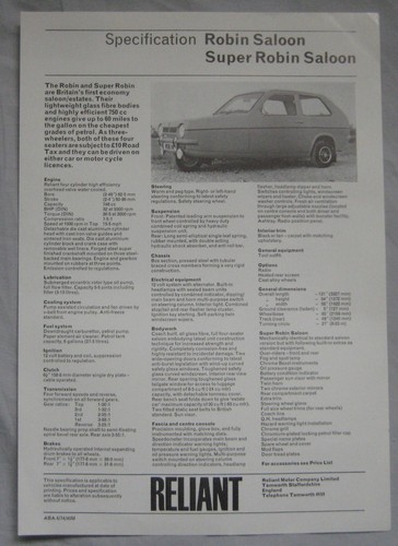 1974 reliant robin - 1974,