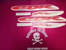 CBR 600F PGM-F1 SET RED SILVER COMBO FAIRING CUSTOM GRAPHICS DECALS STICKERS