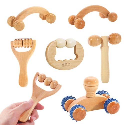 Round roller wooden - wooden, handheld