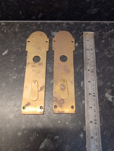 Vintage pair brass door - brass,