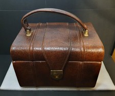 Vintage Leather Vanity Travel