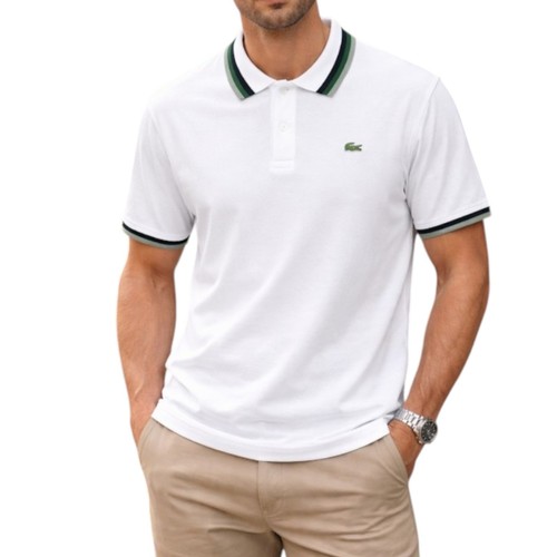 Lacoste white polo shirt size - lacoste,