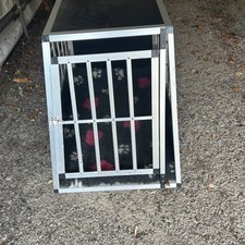 Pet Car Travel Crate Aluminium Cage Dog Puppy Cat Transport Car Boot Kennel