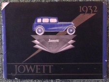 JOWETT BLACKBIRD Kingfisher FOCUS Simba BLACK PRINCE Ivanhoe Sales Brochure 1932