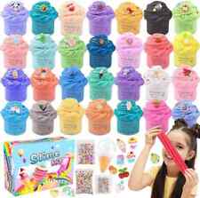 Slime set 30 POTS  Fluffy BUTTER CLAY Kit DIY Stress Relief SCENTED Toys CHARMS