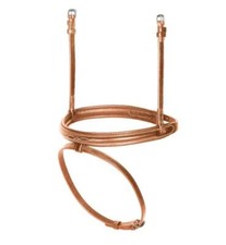 Shires Avignon Padded Raised Flash Noseband - Oak