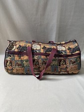 Vintage Dog Tapestry Bag Small Holdall Faithful Companion Puppy Scottie Knitting