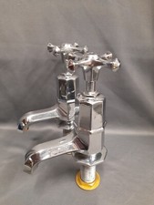  CHROME BATH TAPS ART DECO BATHROOM TAPS RECLAIMED, FULLY REFURBISHED TAPS