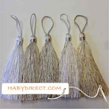 SMALL CRAFT AND DECORATIVE TASSELS (10CM) IN 35 COLS BEST QUALITY (Pk of 5 or10)